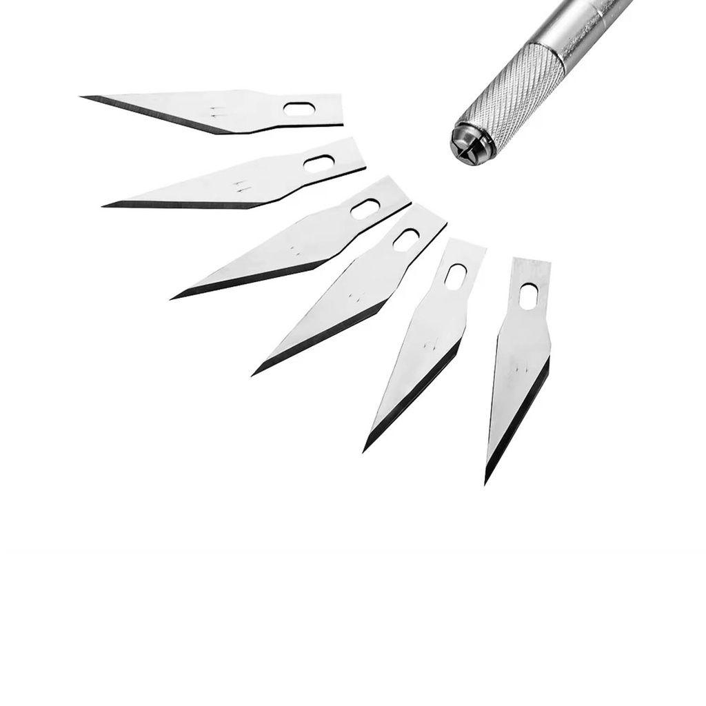 Cuchillo De Precision Filo Bisturi (lápiz+6 Filos Surtidos)-2