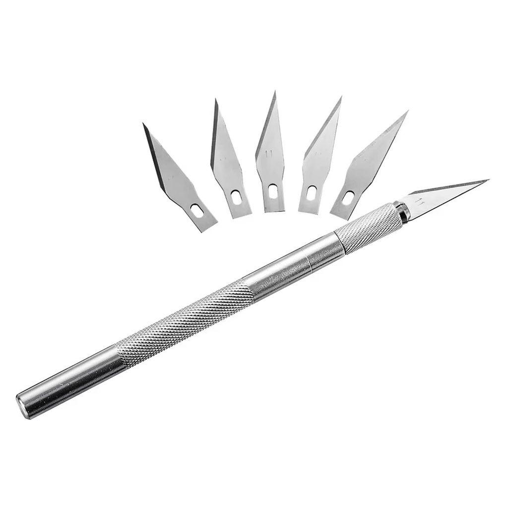 Cuchillo De Precision Filo Bisturi (lápiz+6 Filos Surtidos)-3