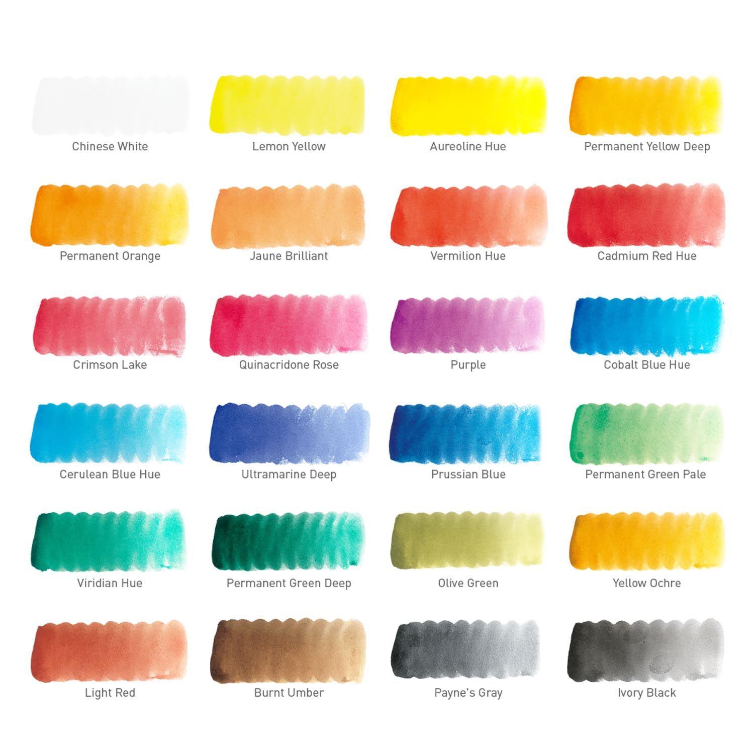 Sakura Koi Acuarela + Waterbrush  24 Colores-2