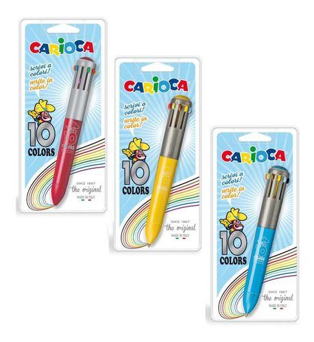 Bolígrafo Carioca 10 Colores Surtidos-2