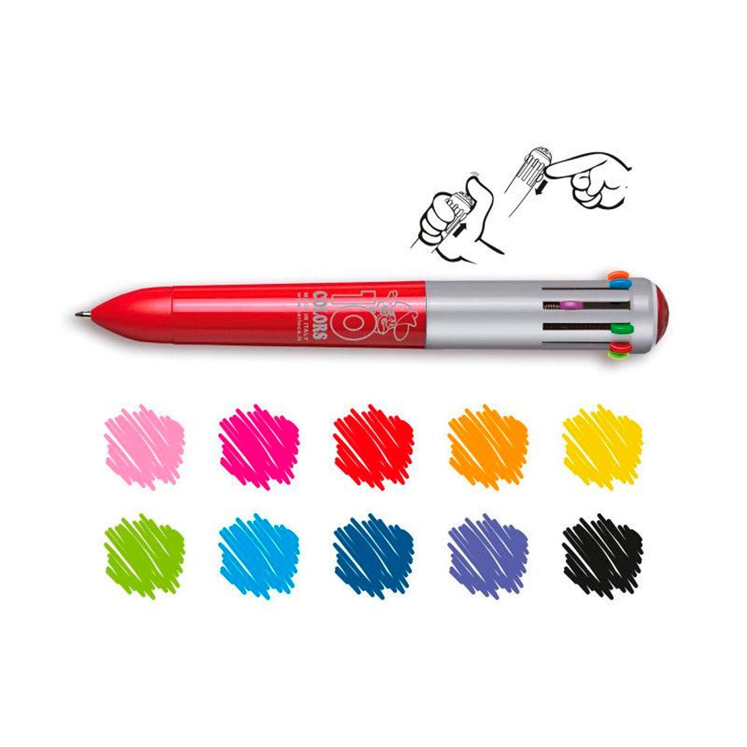 Bolígrafo Carioca 10 Colores Surtidos-2
