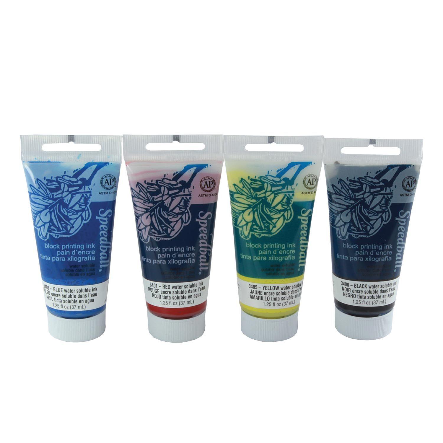 Set 4 Tintas Acrílicas De 37ml Para Grabados Speedball-0