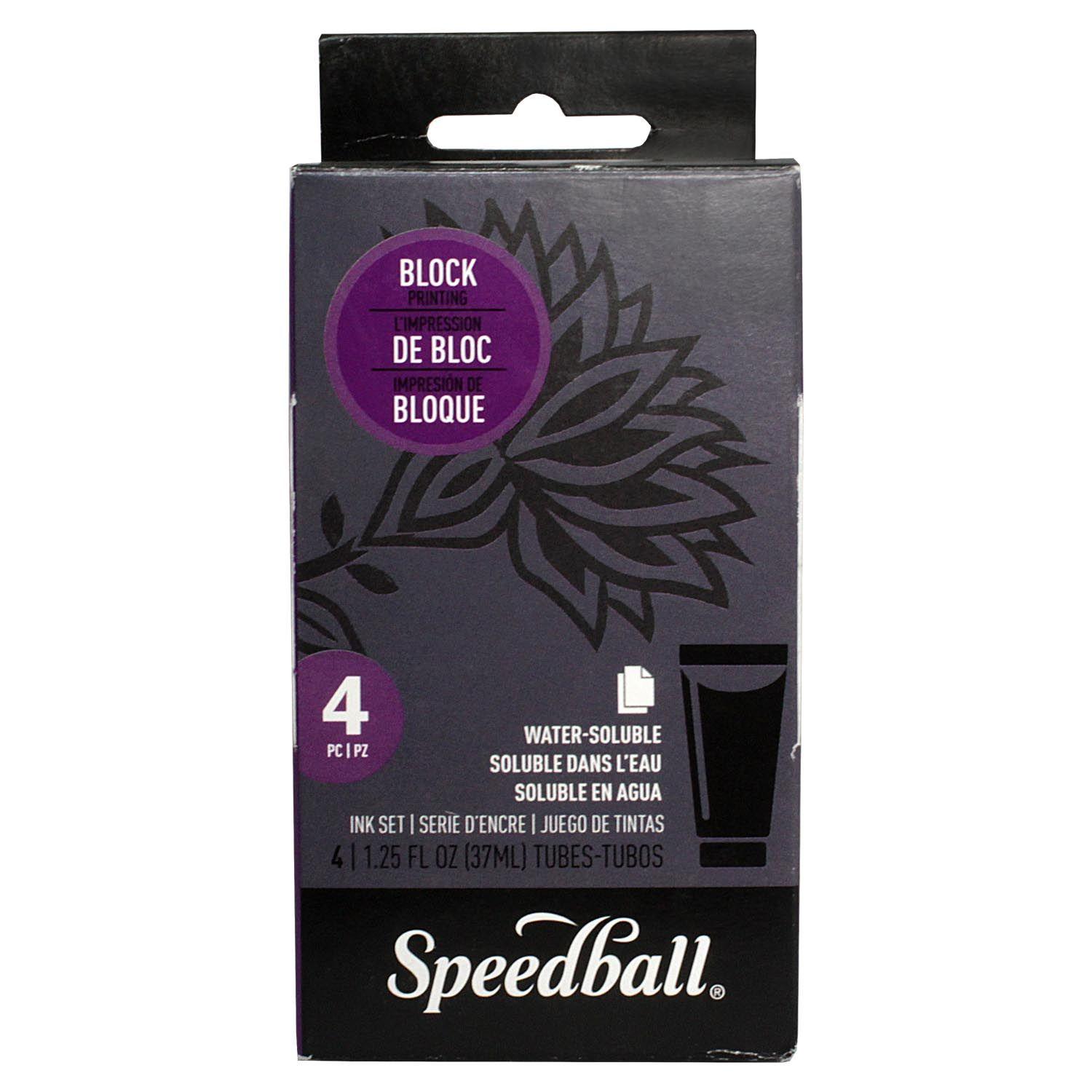 Set 4 Tintas Acrílicas De 37ml Para Grabados Speedball-1