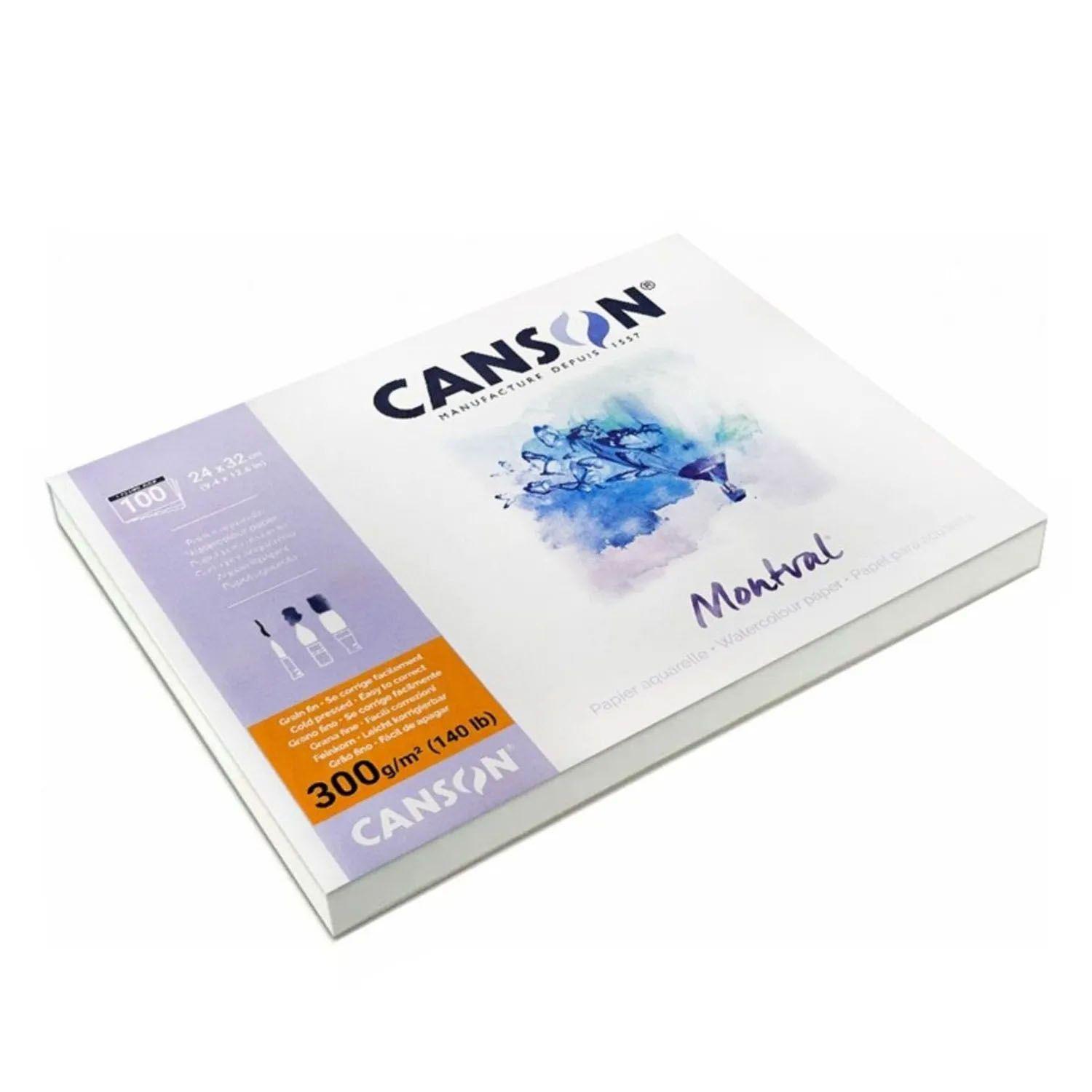 Block Para Acuarela Canson Montval 32x24cm 12hj 300gr-2