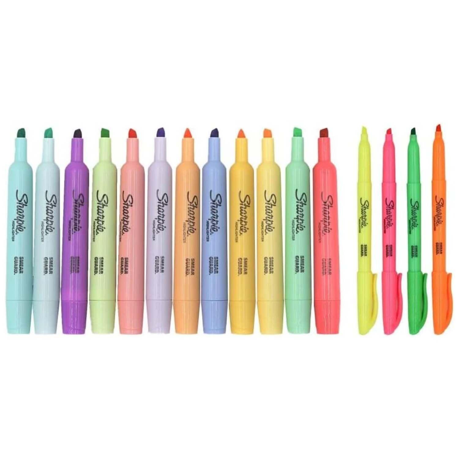 Set Destacadores Sharpie Tank y Pocket 16 Colores-1