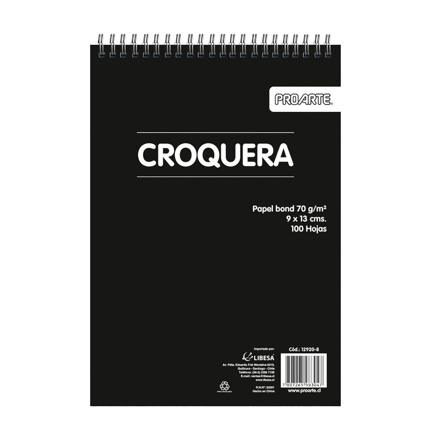 Croquera Proarte 09x13cm 100hjs-0