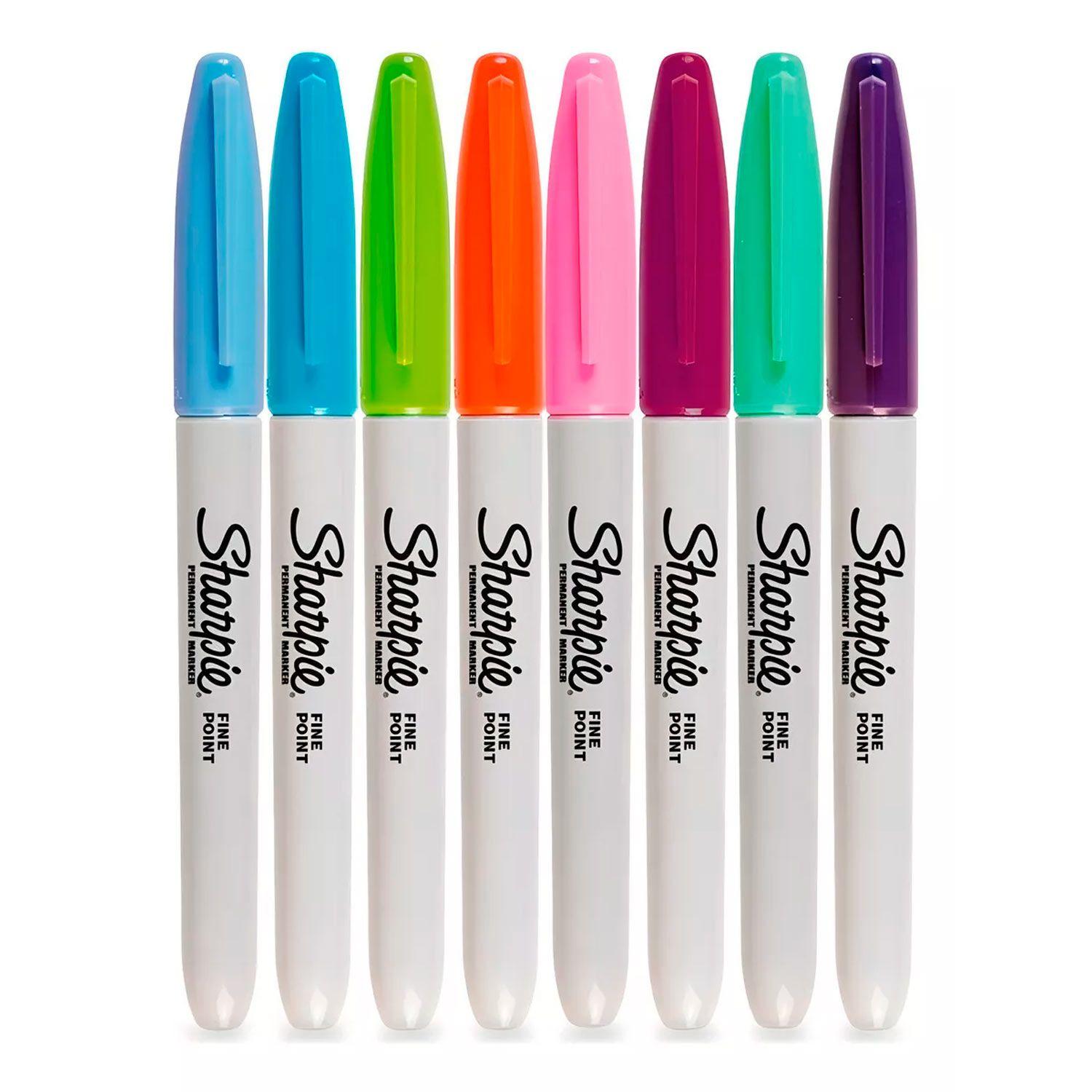 Marcadores Permanentes Fashion 8 Colores Sharpie Punta Fina-2