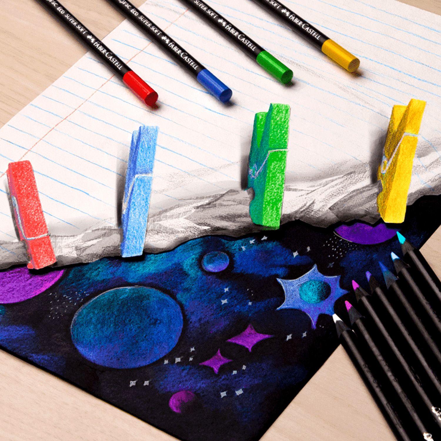 Lápices Faber-Castell Ecolápices Supersoft-50 colores-2