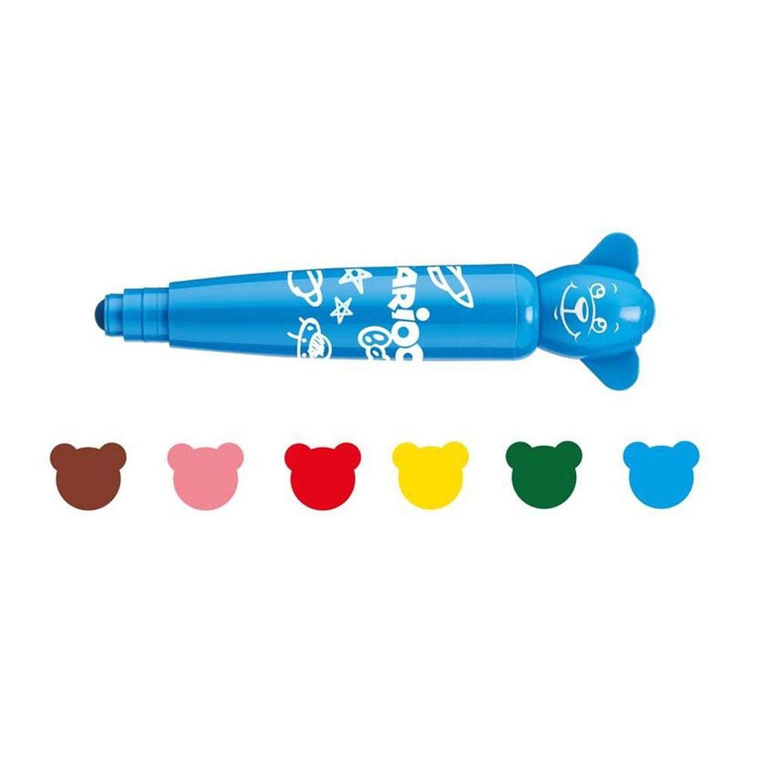 Plumones Carioca Teddy Baby Super Lavable (6 Colores)-2