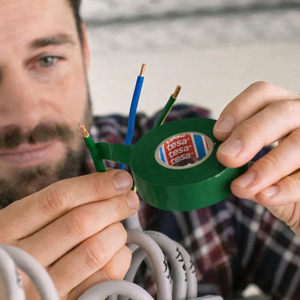 Cinta Aislante Tesa Verde 15mm X 10 mts.-2