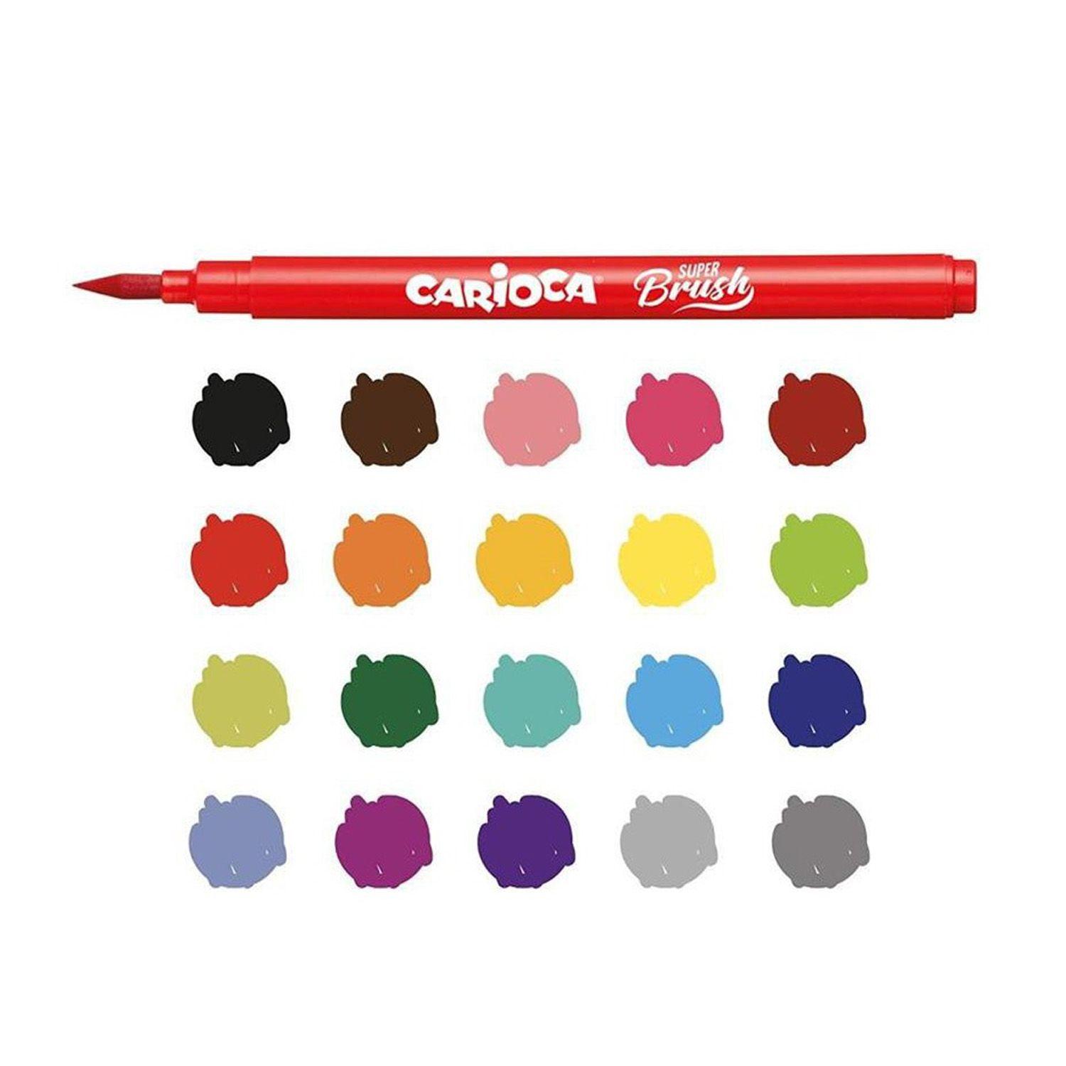 Plumones Carioca Super Brush (20 Colores)-2