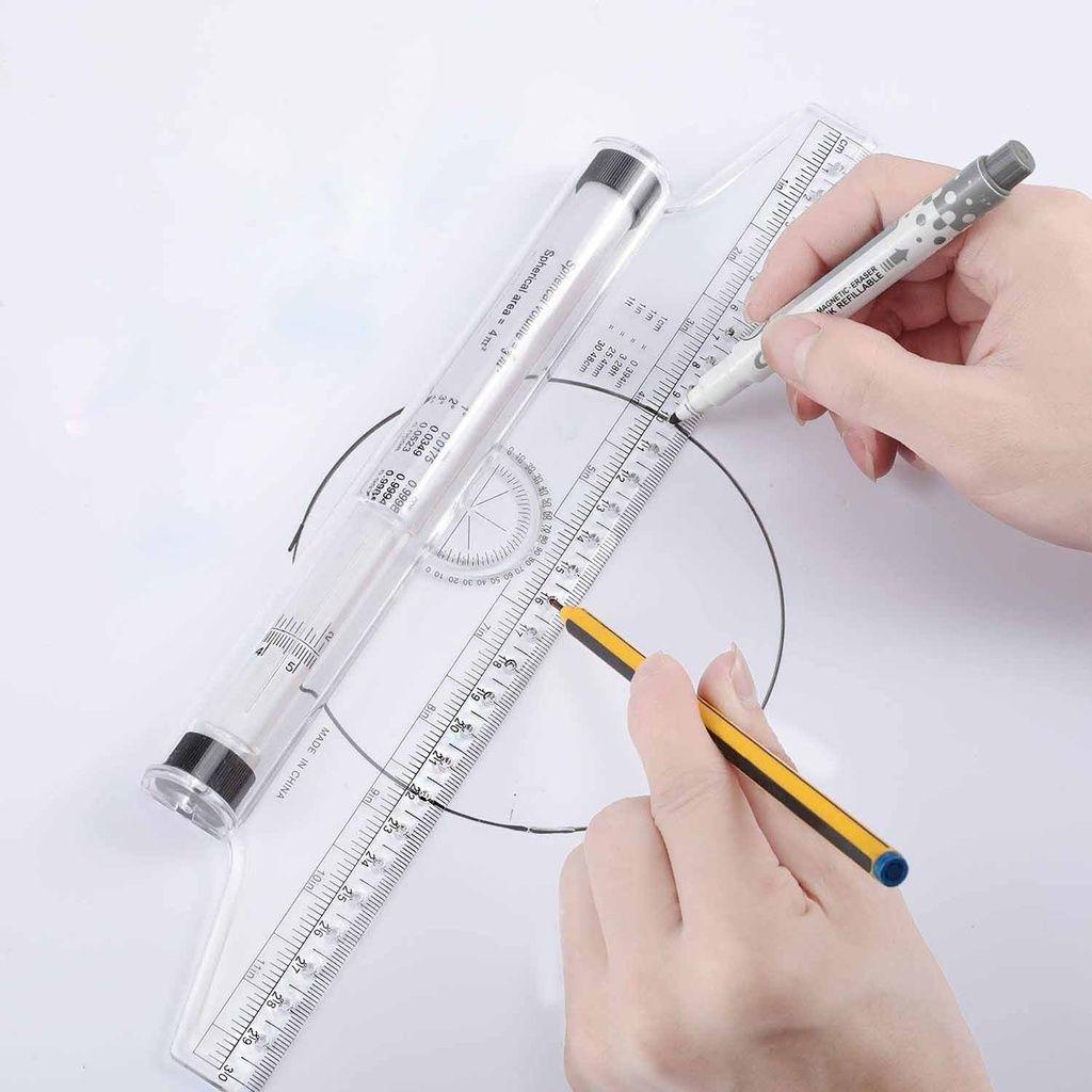 Regla Roller Con Transportador 30cm.-2