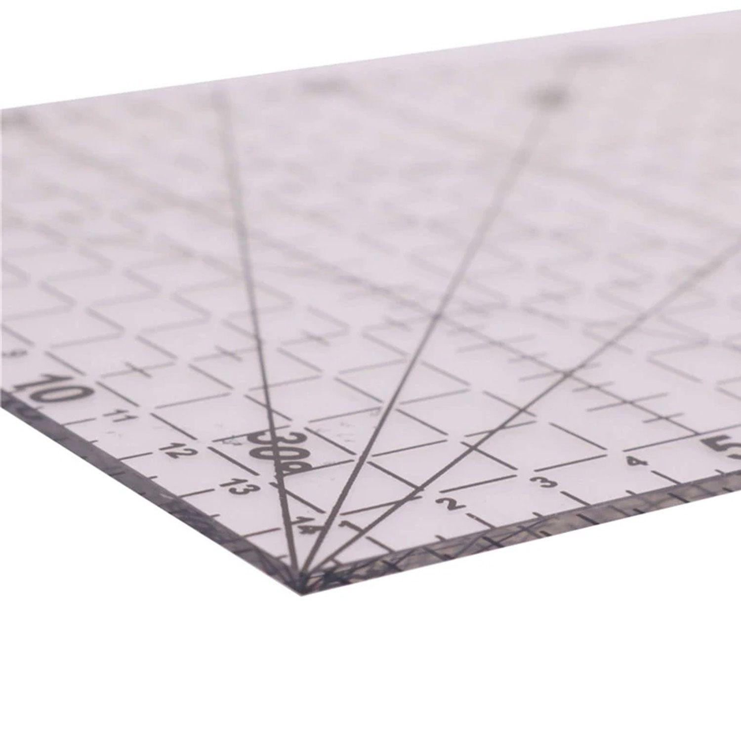 Regla Patchwork Quilting 30x15cm Con Ángulos 30-45-60 Grados-2