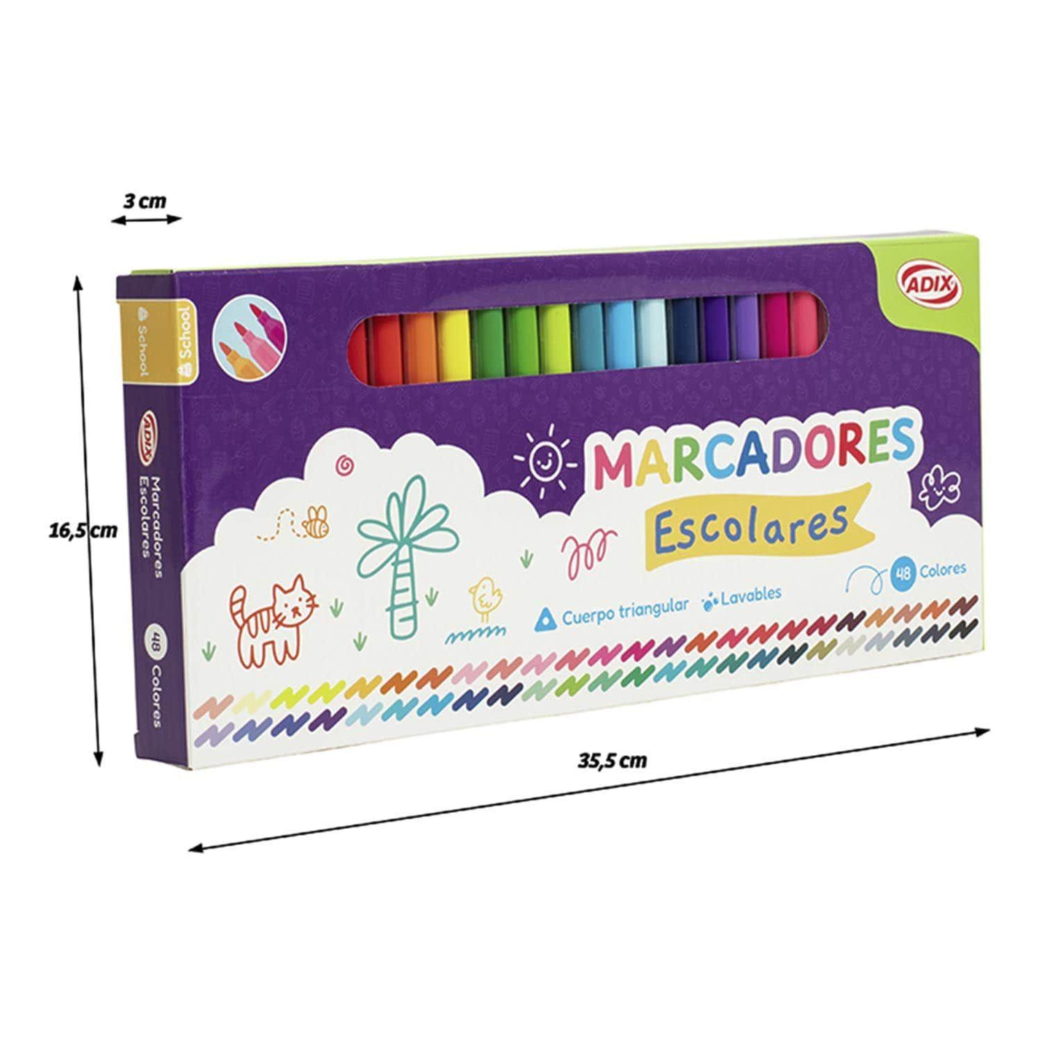 Marcadores Adix 48 Colores-2