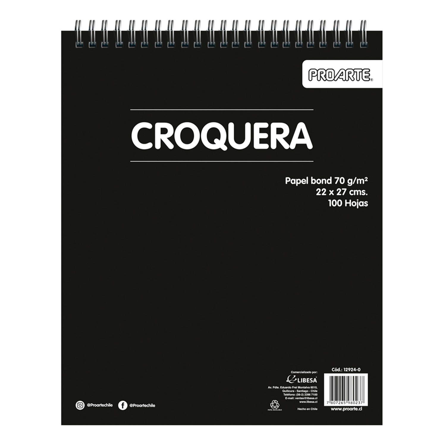Croquera Proarte 22X27cm 100hjs-0
