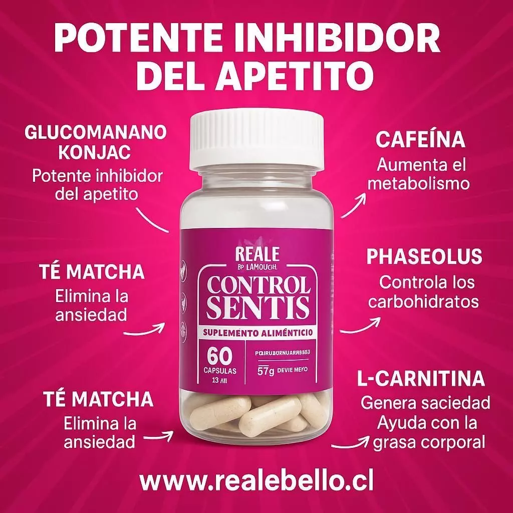 Cápsulas Control Sentis Inhibidor del Apetito 60 capsulas-3