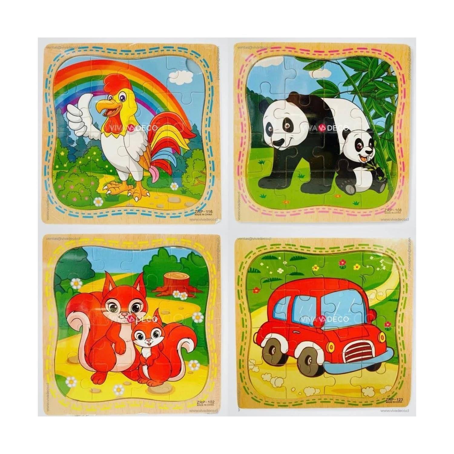 Pack 6 Puzzle Infantil Rompecabeza de 16 Piezas Cada Una-4