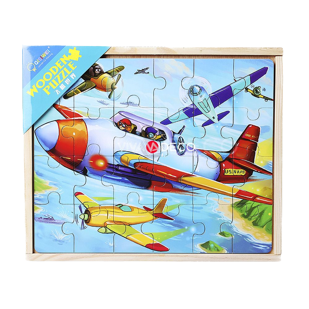 Puzzle Infantil Aviones 4 en 1 Rompecabeza-2