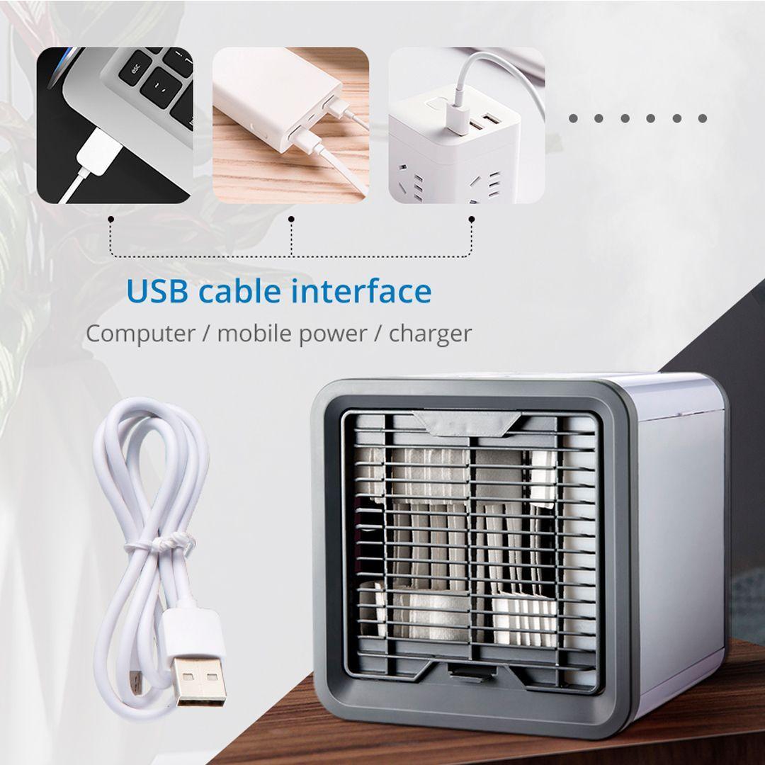 Aire Acondicionado Portátil Mini Enfriador y Humidificador Ventilador-5