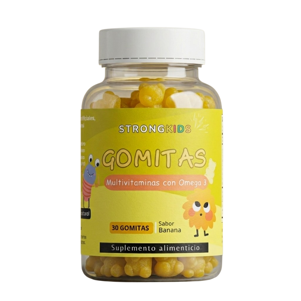 Gomitas Multivitaminicas Ni os Con Omega3 Strongkids Naranja-0