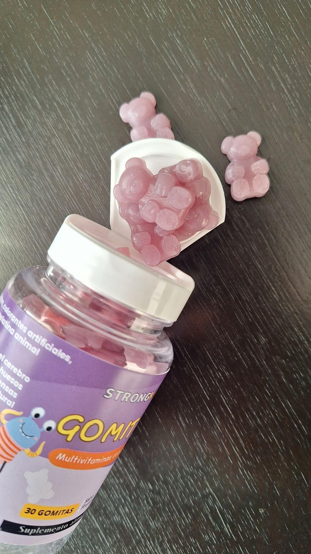 Gomitas Multivitaminicas Niños Con Omega3 Strongkids Frutos Rojos-3