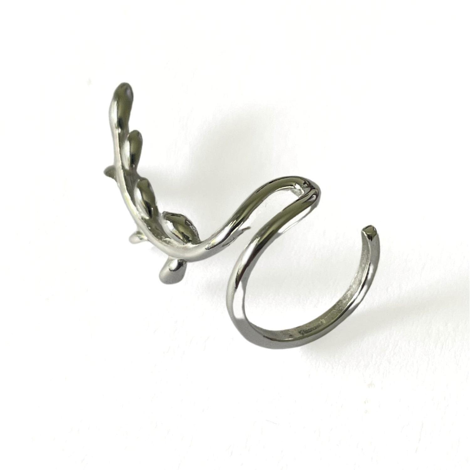 Cuff Trepador Rama plata-2