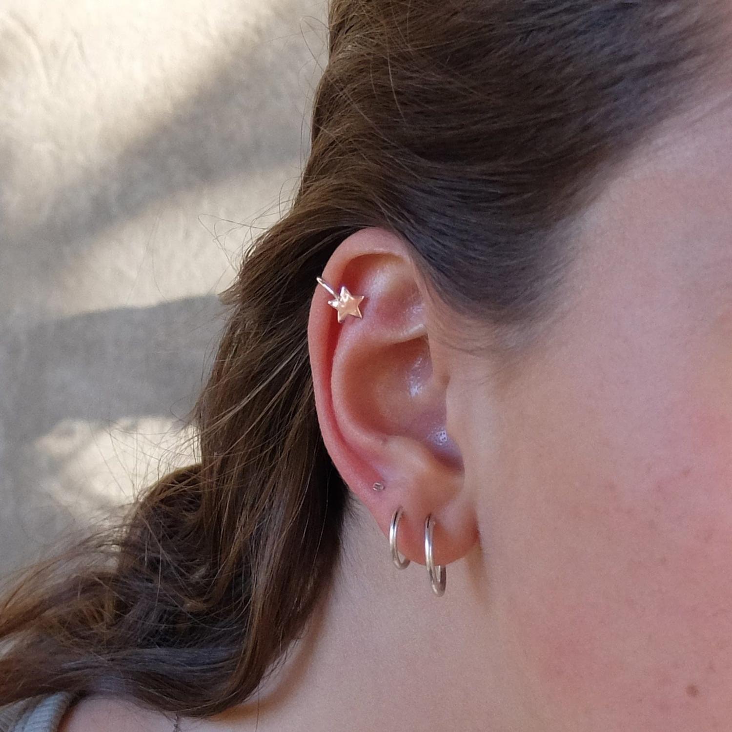 Cuff Estrella plata-3