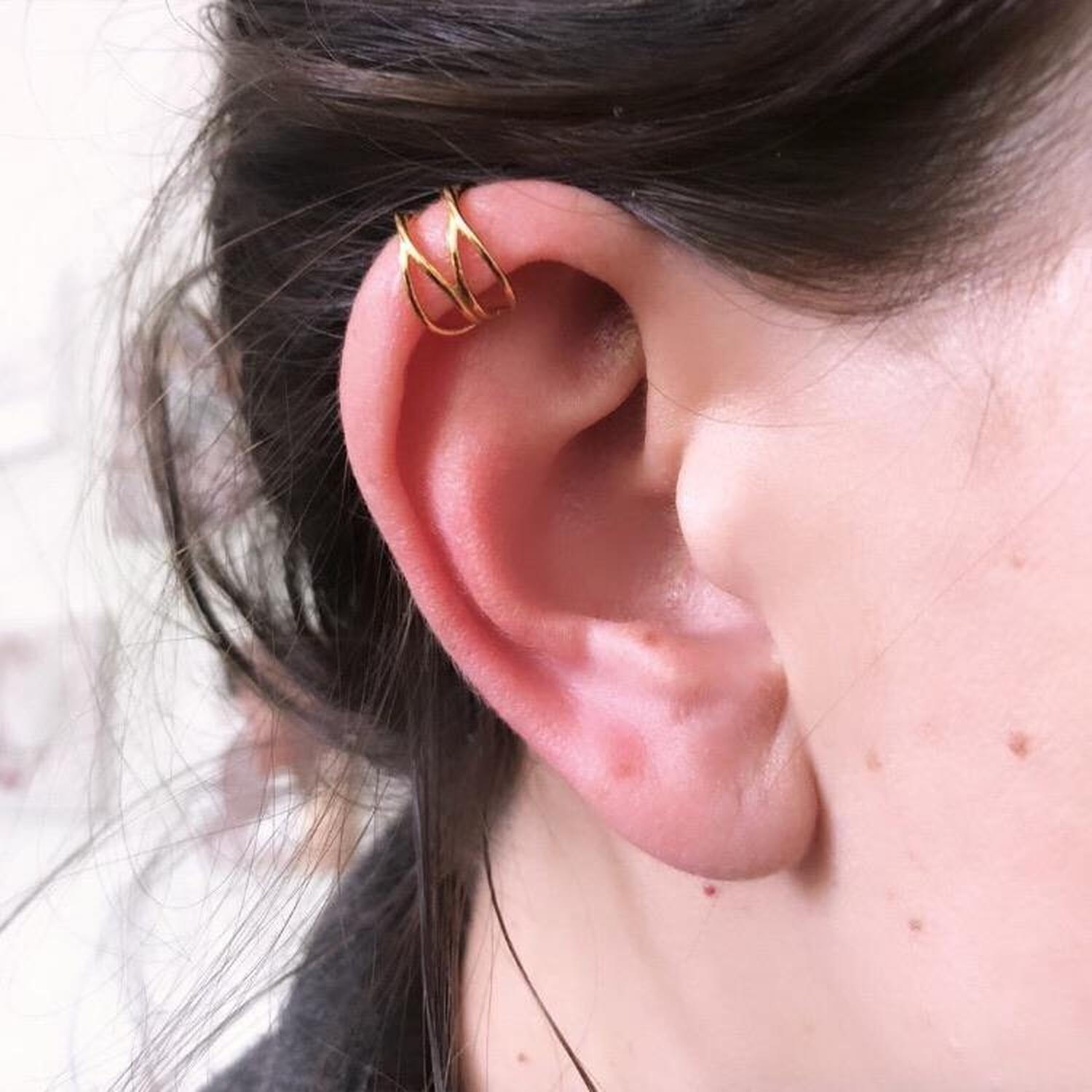 Cuff doble cruzado gold-3