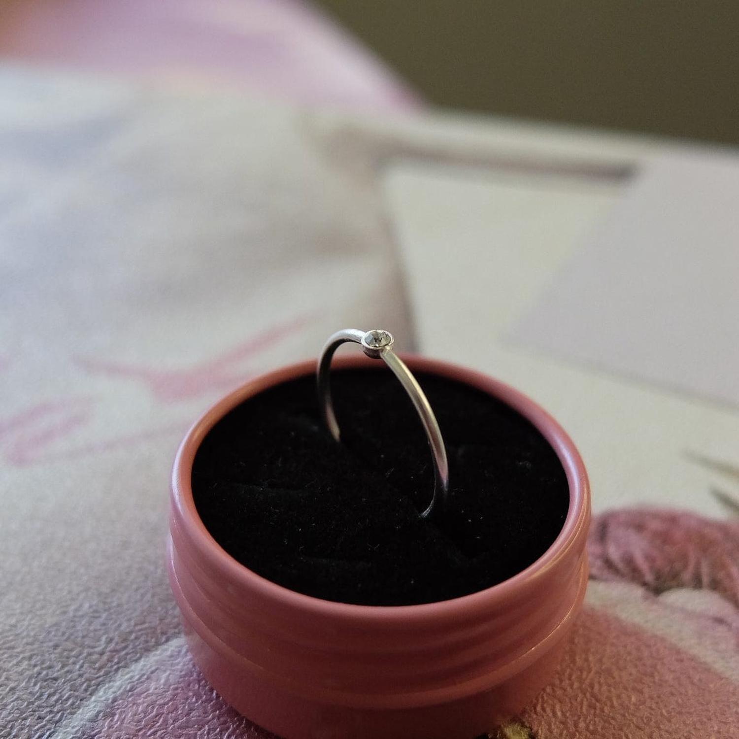 Anillo Midi Circón Plata-9