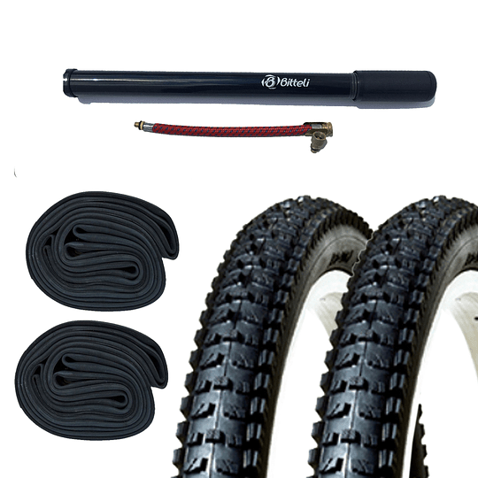 COMBO 2 NEUMATICOS TACO + 2 CAMARAS 26 + REGALO-0