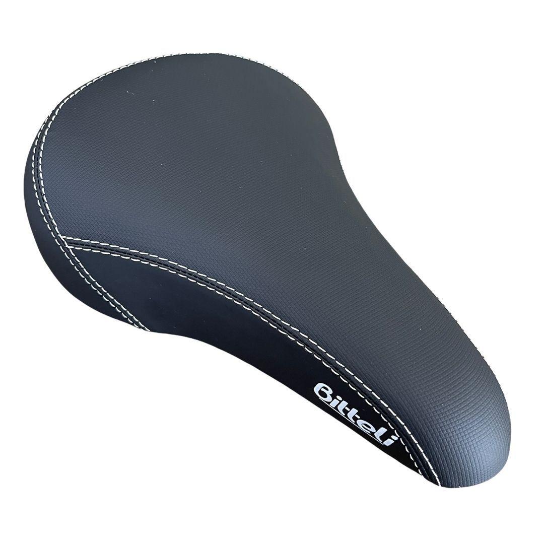 ASIENTO BITTELI BMX NEGRO COSTURA BLANCA-0