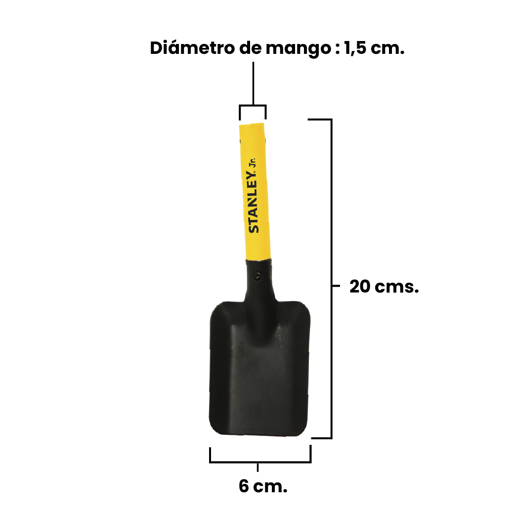 Pala recta de mano Metálico para Jardinería Niños Stanley Jr.-1