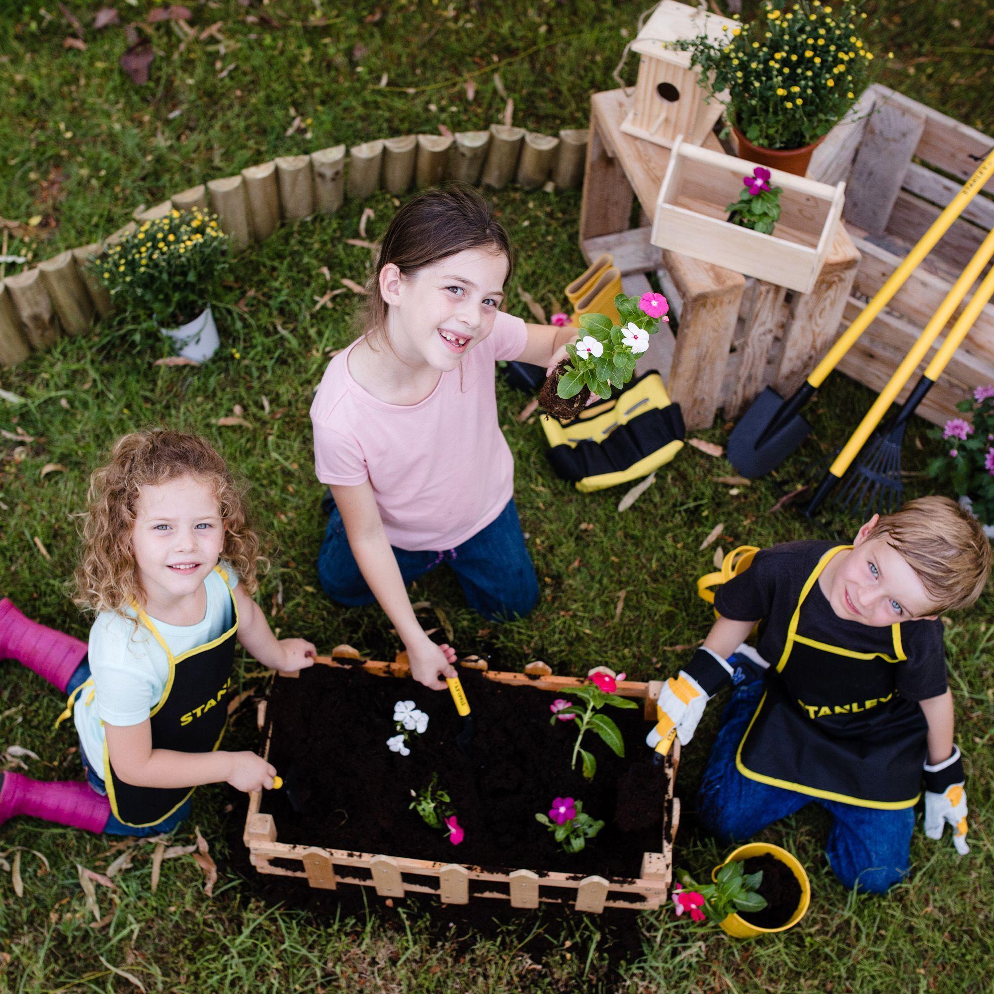 Pala recta de mano Metálico para Jardinería Niños Stanley Jr.-3