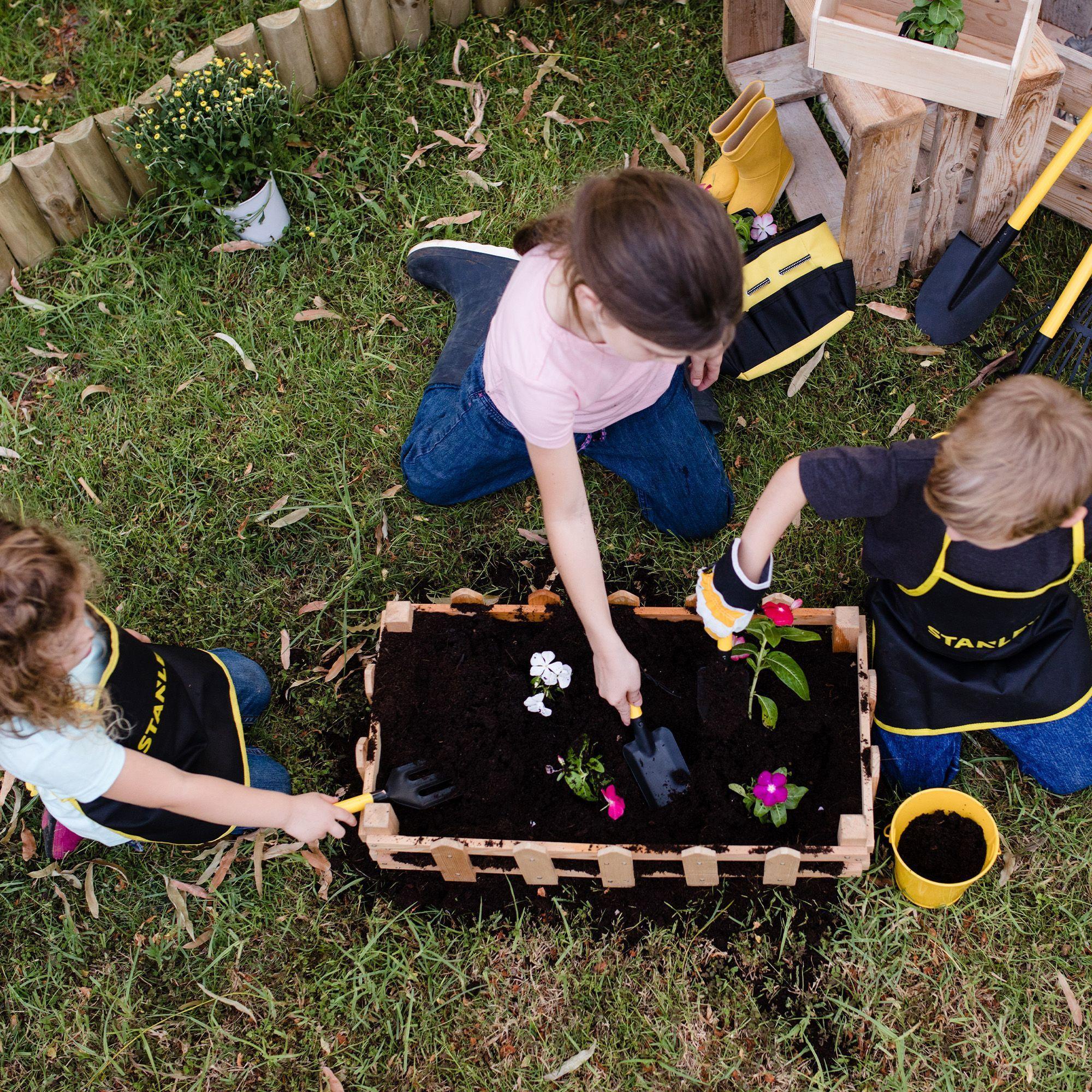 Pala recta de mano Metálico para Jardinería Niños Stanley Jr.-2