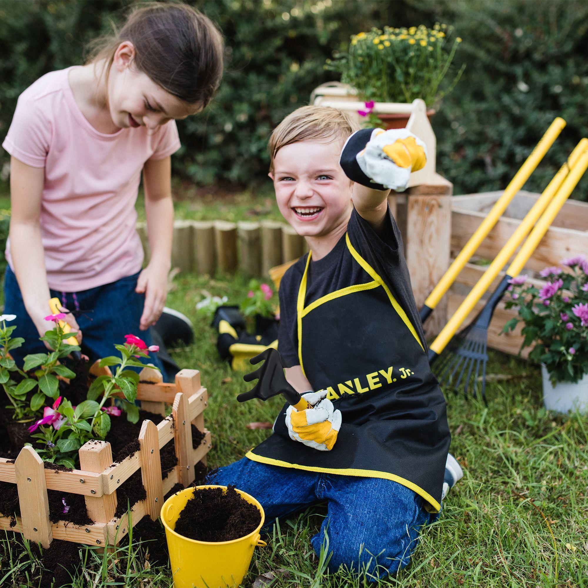 Rastrillo de Mano para Jardinería Metálico Niño Stanley Jr.-2