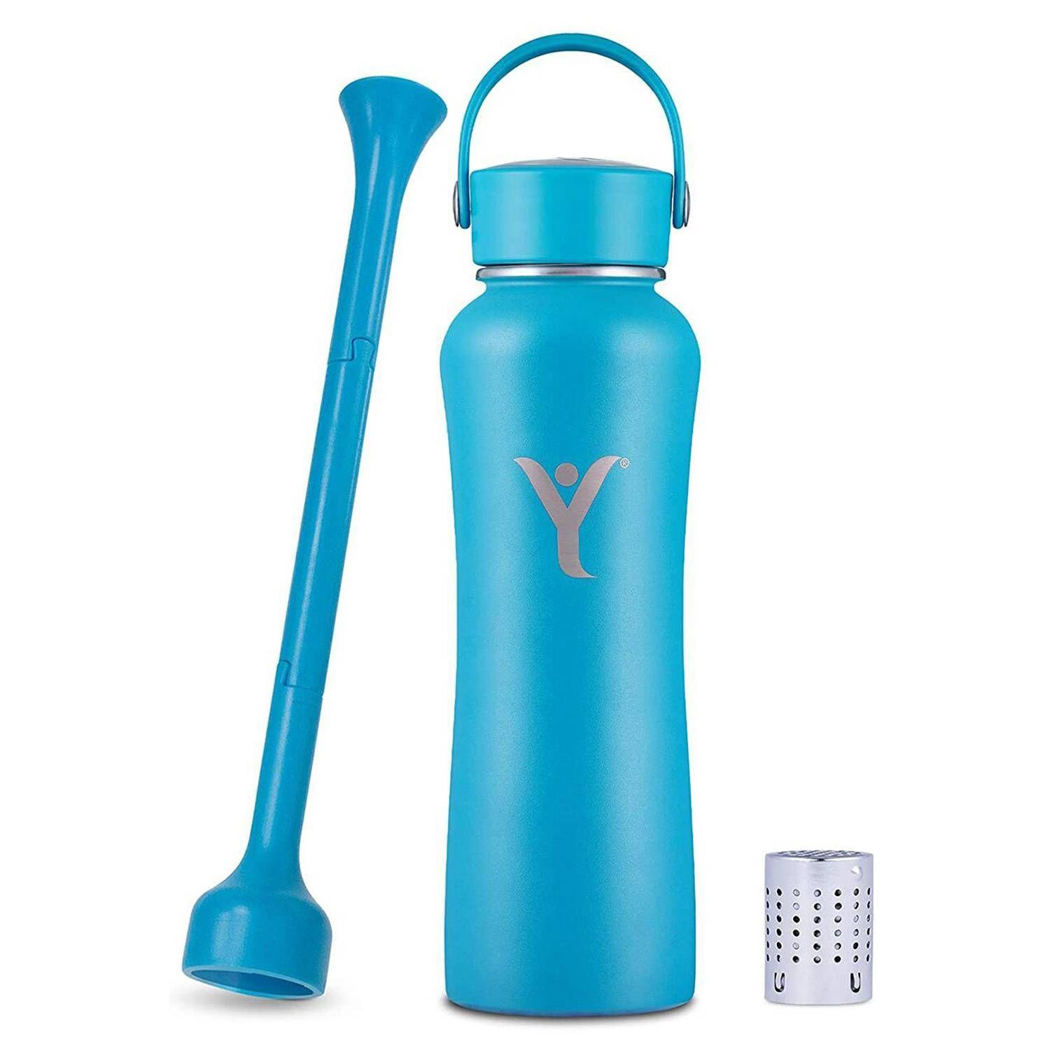 Botella Insulada de Agua Alcalina 621ml Azul Dyln-0