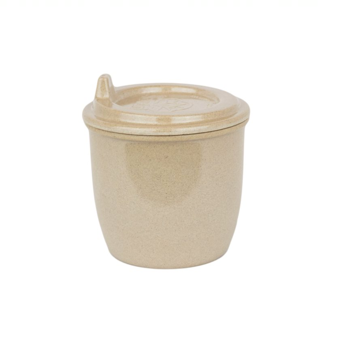 Vaso Con Boquilla 296 ml para bebés, Color Natural, Cáscara De Arroz-0