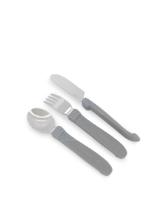 Set de cubiertos acero inoxidable 12M+ Twistshake-1