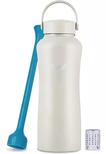 Botella Insulada de Agua Alcalina 621ml Blanco Dyln-1