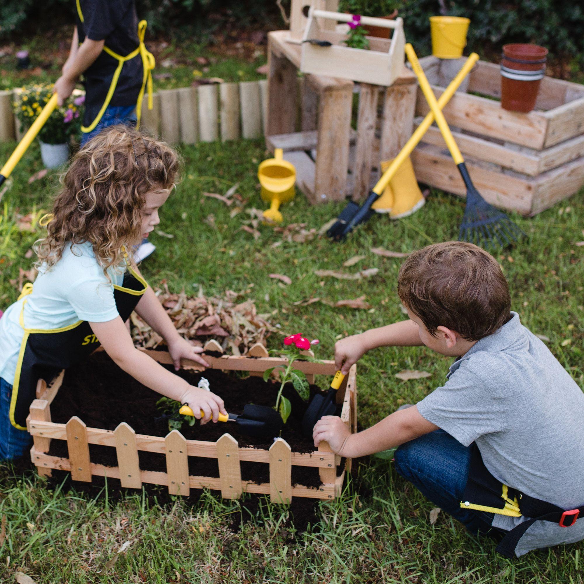 Pala punta huevo de mano Metálico para Jardinería Niños Stanley Jr.-1
