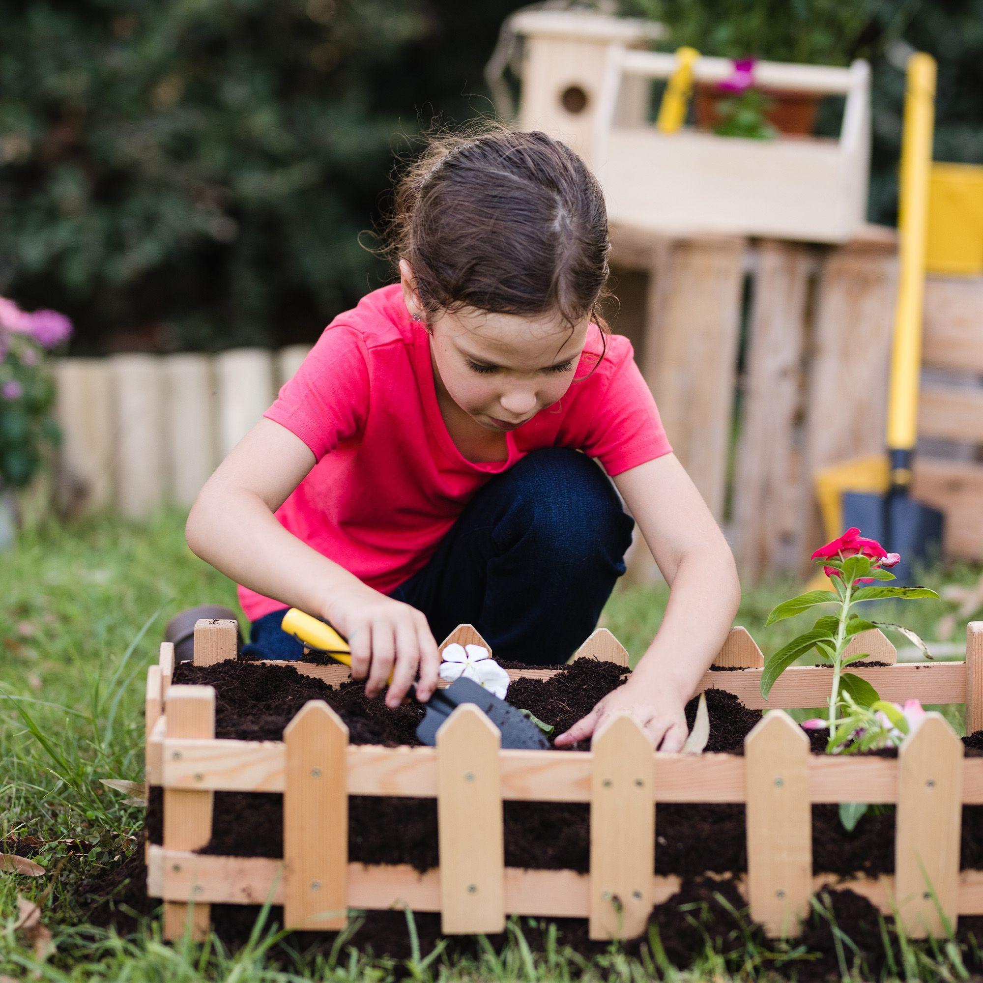 Pala punta huevo de mano Metálico para Jardinería Niños Stanley Jr.-3