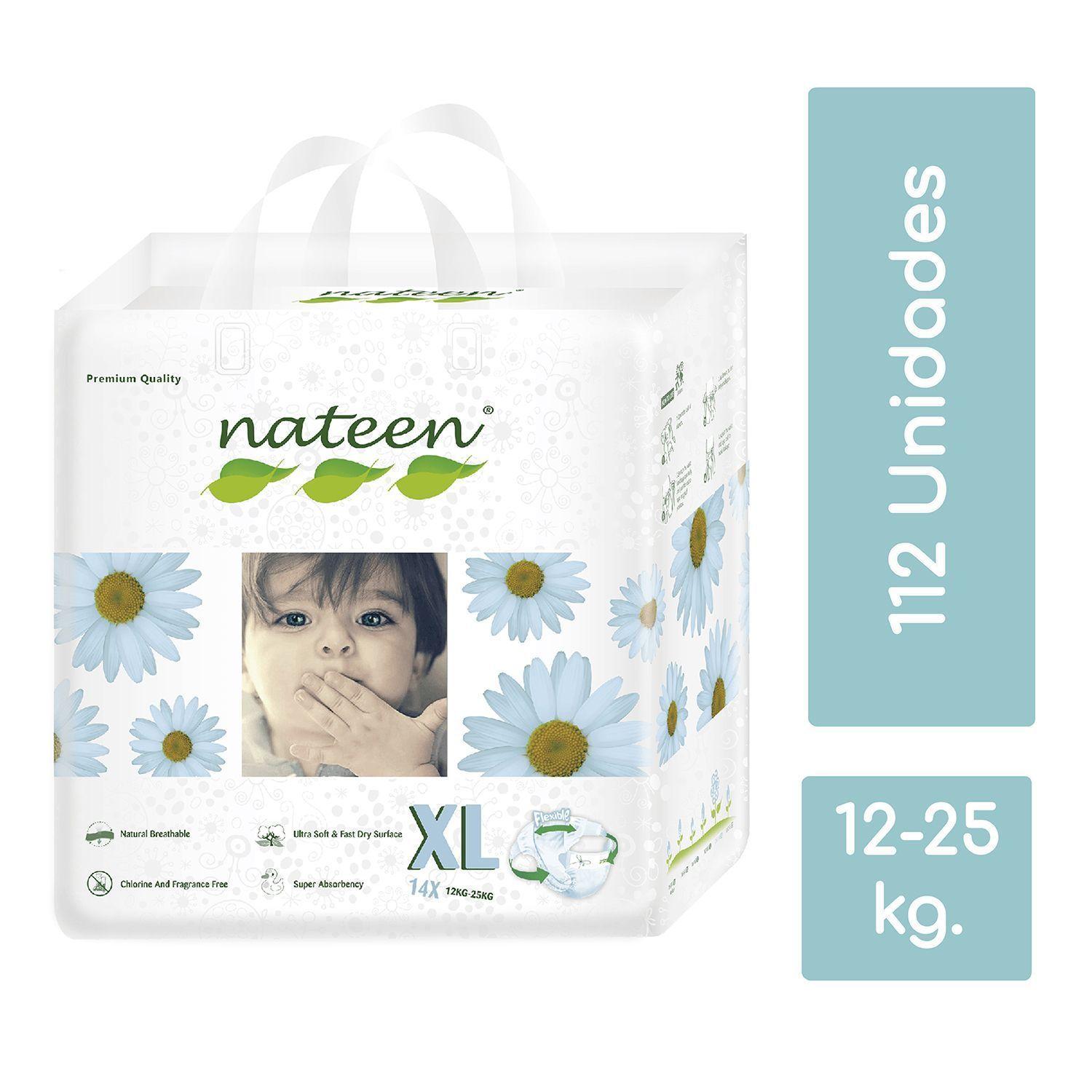Pañales Ecológicos Nateen Premium XL 112 unidades-0