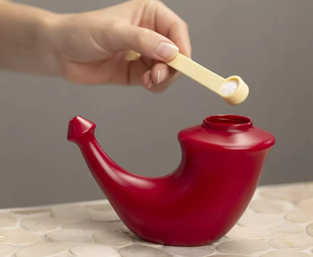 Neti Pot, Descongestionante nasal natural adulto Rojo Rhino Horn Jala Neti -2