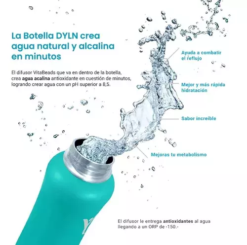 Botella Térmica de Agua Alcalina 473ml Aqua Dyln-3