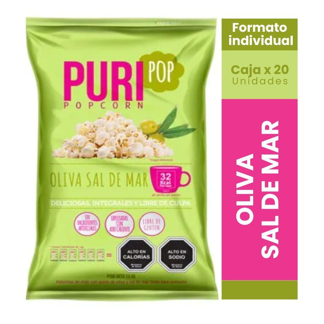 Pack Colación 20 Puripop Individual Oliva Y Sal De Mar-1