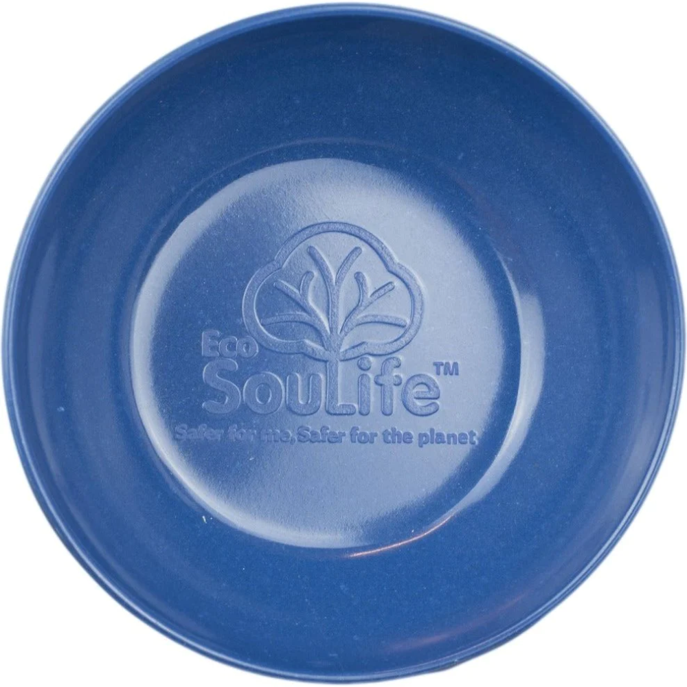  Bowl Ecológico diametro 13.3 cm, Color Azul, Cáscara De Arroz-0