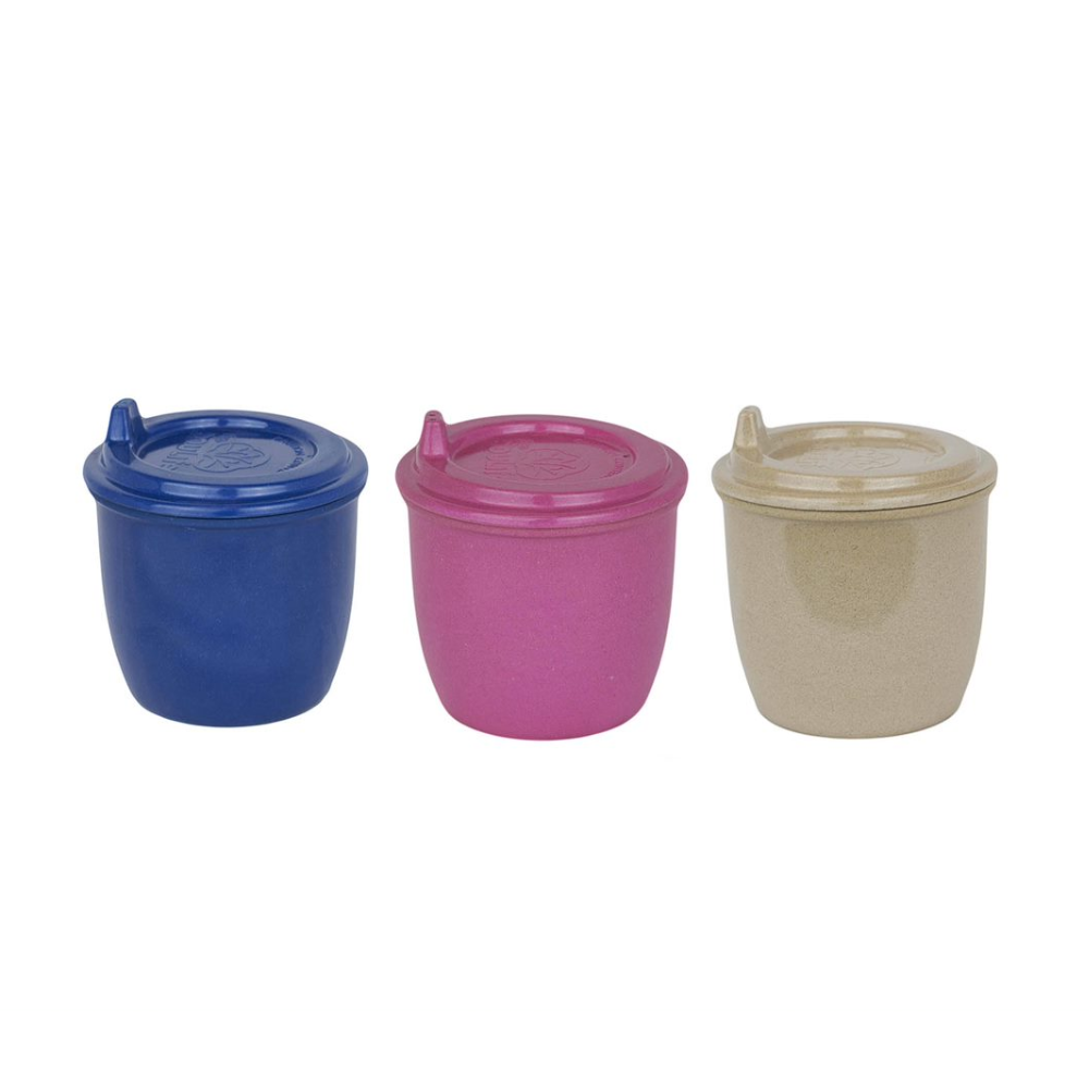 Vaso Con Boquilla 296 ml para bebés, Color Rosado, Cáscara De Arroz-1