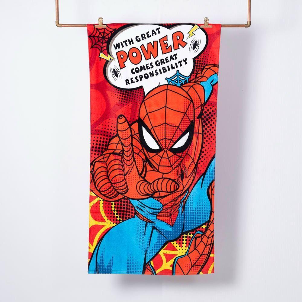 TOALLA DE PLAYA ALGODÓN 70 X 140 SPIDERMAN POWER-0