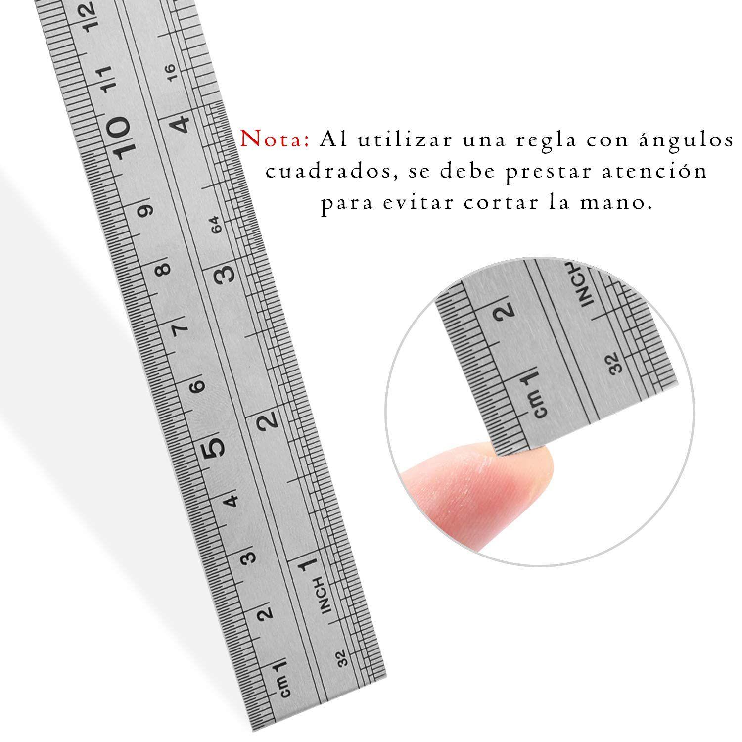 Regla Acero Metálica Flexible Plantilla 30cm/12 Pulgadas Rd-2