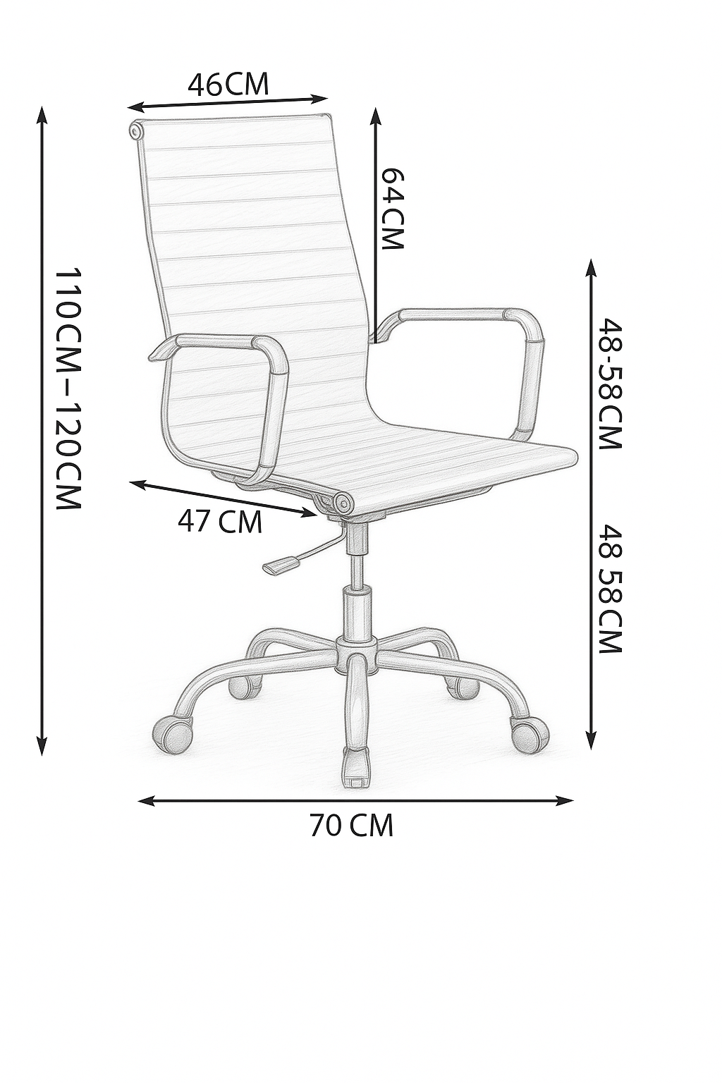 Silla De Escritorio Oficina Rd Sillón Ejecutivo Ergonomico.-6